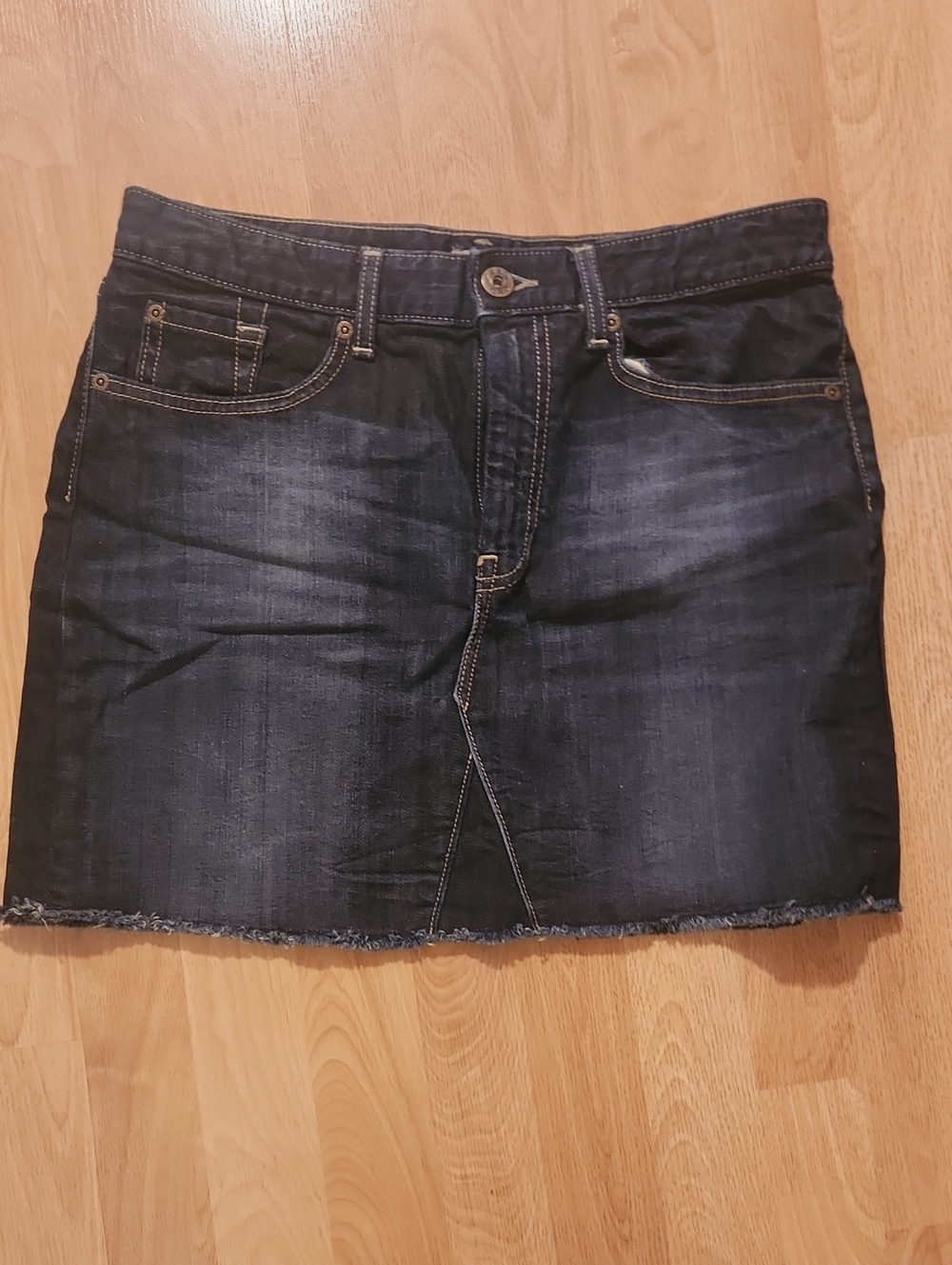 GAP Dark Indigo Blue Denim Mini Skirt